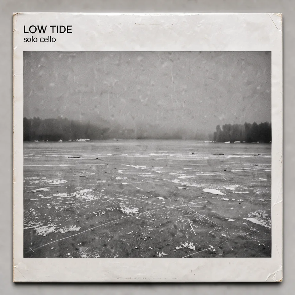 Official demo sample: a designed record sleeve with detailed lettering